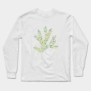 Watercolor Branch Long Sleeve T-Shirt